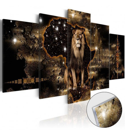 Quadro su vetro acrilico - Golden Lion