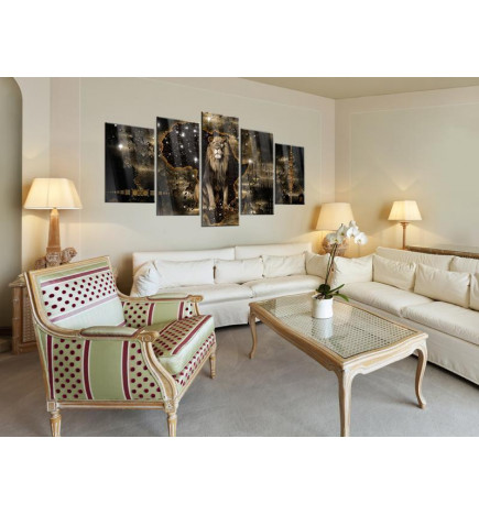 Akryylilasitaulu - Golden Lion