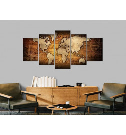 Quadro acrílico - Bronze map I