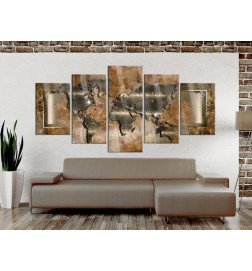 Tableau sur verre acrylique - Steel Map