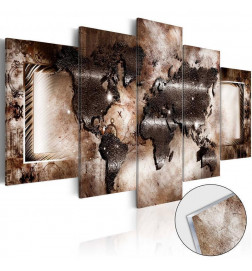 Afbeelding op acrylglas - Platinum Map