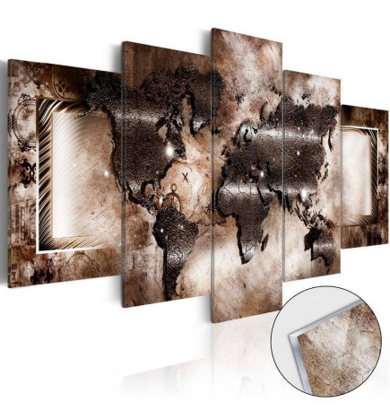 Acrylic Print - Platinum Map