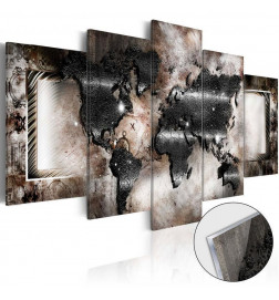 Quadro acrílico - Graphite Map