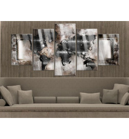 Acrylglasbild - Graphite Map