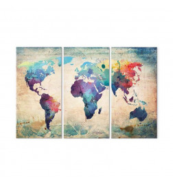 Slika - Rainbow Map (triptych)