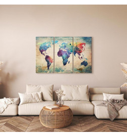 Glezna - Rainbow Map (triptych)