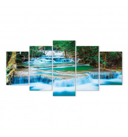 Glezna - Blue Waterfall in Kanchanaburi, Thailand