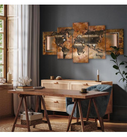 Canvas Print - Steel Map