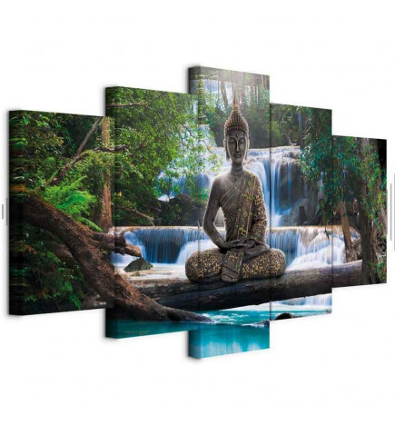 Cuadro - Buddha and waterfall