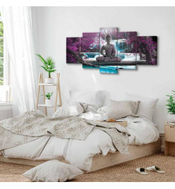 Canvas Print - Waterfall and Buddha