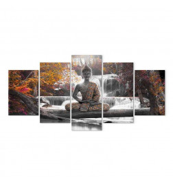 Schilderij - Autumn Buddha