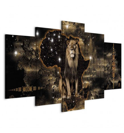 Tableau - Golden Lion (5 Parts) Wide
