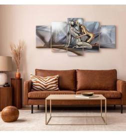 Schilderij - Gold couple