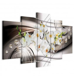 Canvas Print - Orchid with Diamonds