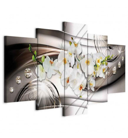 Canvas Print - Orchid with Diamonds