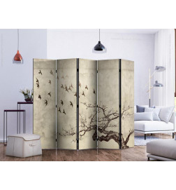 Vouwscherm - Flock of birds II