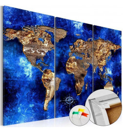 Tablero de corcho - Golden Continents