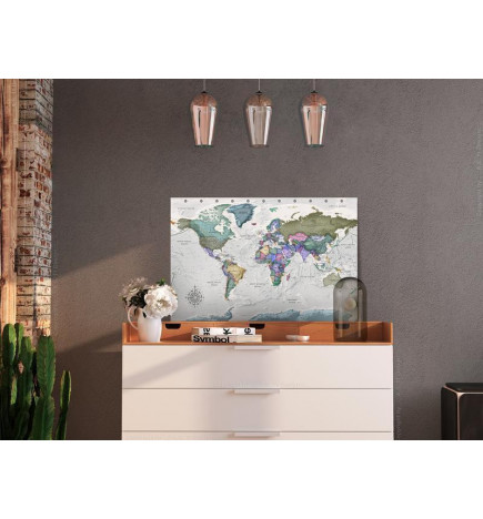 Tablou din plută - World Destinations (1 Part) Wide