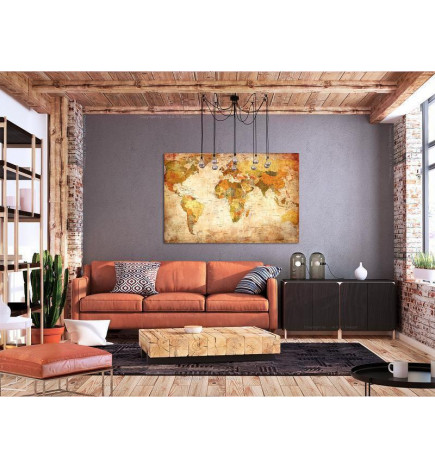 Quadro de cortiça - World Map: Time Travel