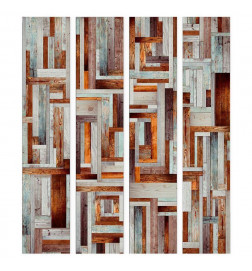 Wallpaper - Labyrinth of wooden planks