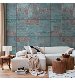 Tapisserie murale - Turquoise Concrete