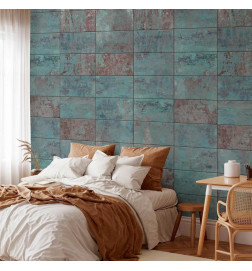 Wallpaper - Turquoise Concrete