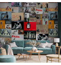 Tapete - Banksy - a collage
