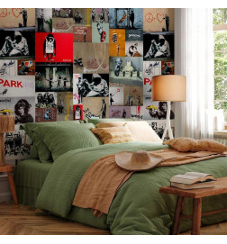 Tappezzeria murale - Banksy - a collage