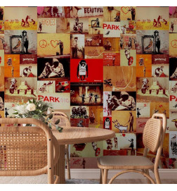 Papel pintado - Collage - Banksy
