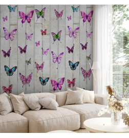 Papel pintado - Butterflies and Concrete