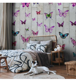 Wallpaper - Butterflies and Concrete