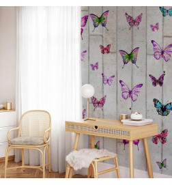 Tapisserie murale - Butterflies and Concrete