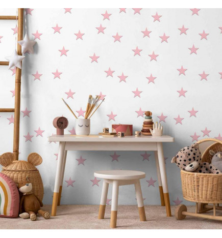Tapet - Pink Stars