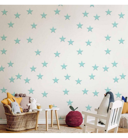 Tapisserie murale - Stars - Aquamarine