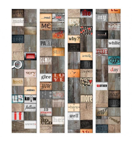 Wallpaper - Wooden Inscription