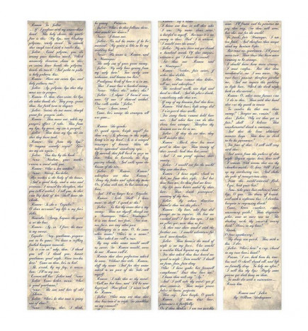 Tapisserie murale - Verses of Love (Romeo & Juliet)