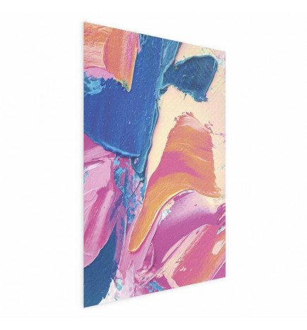 Juliste - Colorful Expression - strong contrasts in an energetic composition