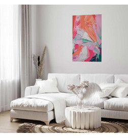 Plakatas - Pink Palette - vibrant shades of pink, orange, and green on canvas