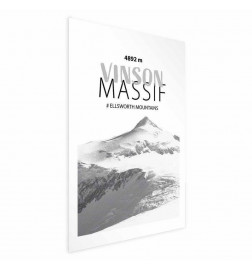 Plakāts - The majestic Vinson Massif mountain peak, crown of mountains, mountain landscape