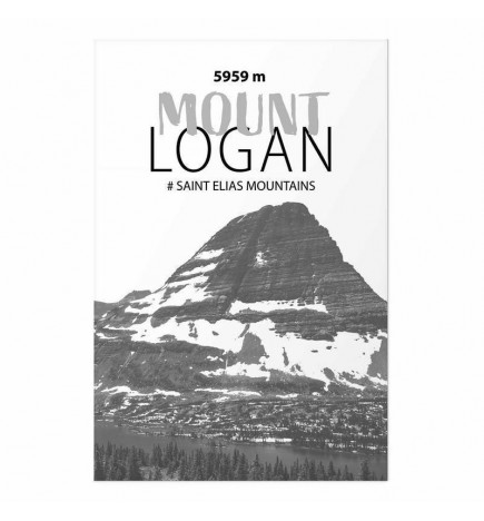 Juliste - The majestic Mount Logan mountain peak, crown of mountains, mountain landscape