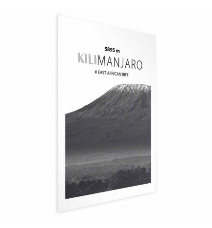 Poster - The majestic Kilimanjaro mountain peak, crown of mountains, mountain landscape