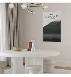 Plakat - The majestic Kilimanjaro mountain peak, crown of mountains, mountain landscape