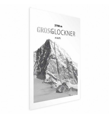 Poster - Majestic mountain peak Glosslockner mountain crown mountain landscape
