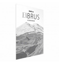 Poster - Majestic mountain peak Elbrus mountain crown mountain landscape