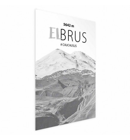 Juliste - Majestic mountain peak Elbrus mountain crown mountain landscape