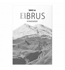 Juliste - Majestic mountain peak Elbrus mountain crown mountain landscape