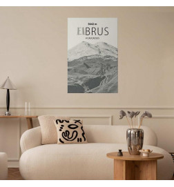 Poster - Majestic mountain peak Elbrus mountain crown mountain landscape