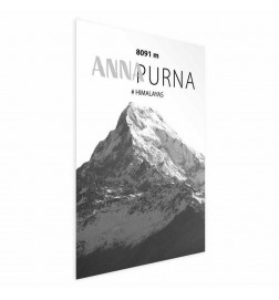 Plakāts - Majestic mountain peak Annapurna mountain crown mountain landscape