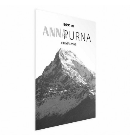 Juliste - Majestic mountain peak Annapurna mountain crown mountain landscape