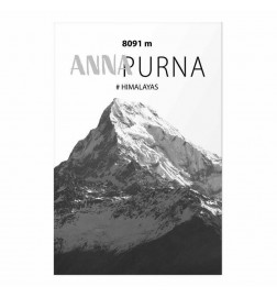 Plakāts - Majestic mountain peak Annapurna mountain crown mountain landscape